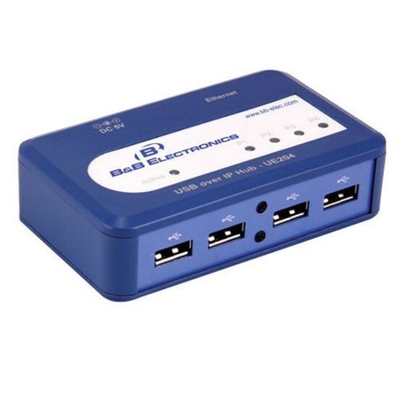 B+B Smartworx Usb Over Ethernet Server, 4 Port UE204 | Zoro